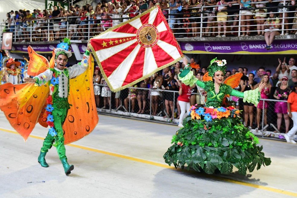 Desfile da escola de samba Mocidade Unida da Glória (MUG) no carnaval 2024. — Foto: Ricardo Medeiros