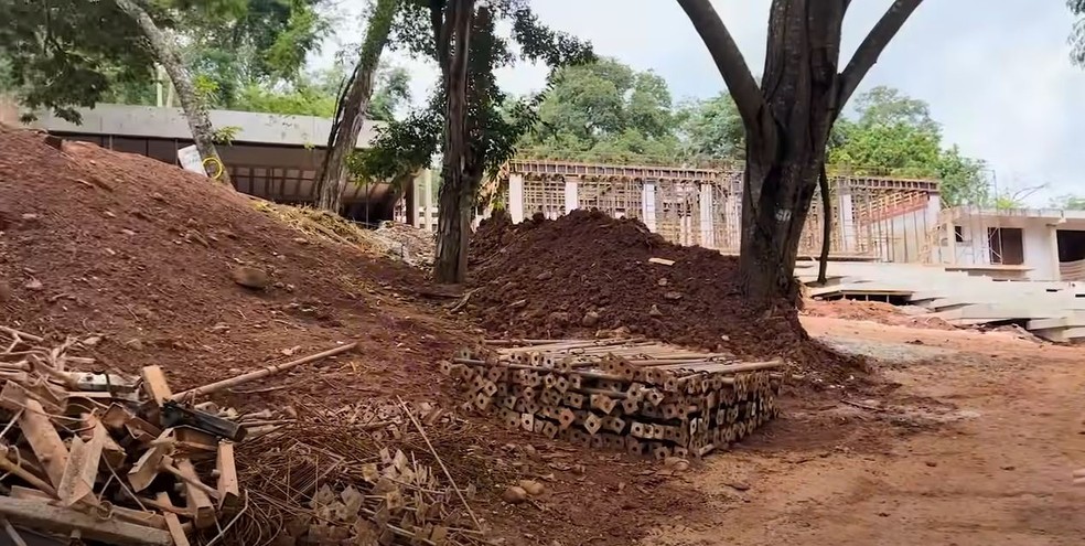 Construção da mansão do cantor Zé Felipe, em Goiânia — Foto: Reprodução/ redes sociais