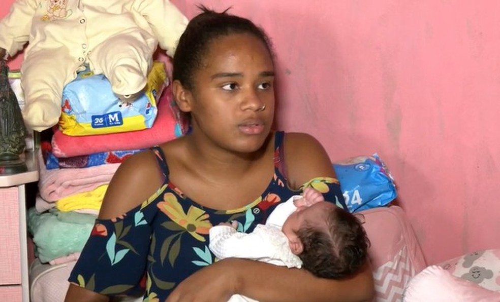 'Estou muito feliz, porque recuperei minha bebê': o reencontro entre mãe e bebê sequestrada no MS — Foto: Reprodução/TV Globo