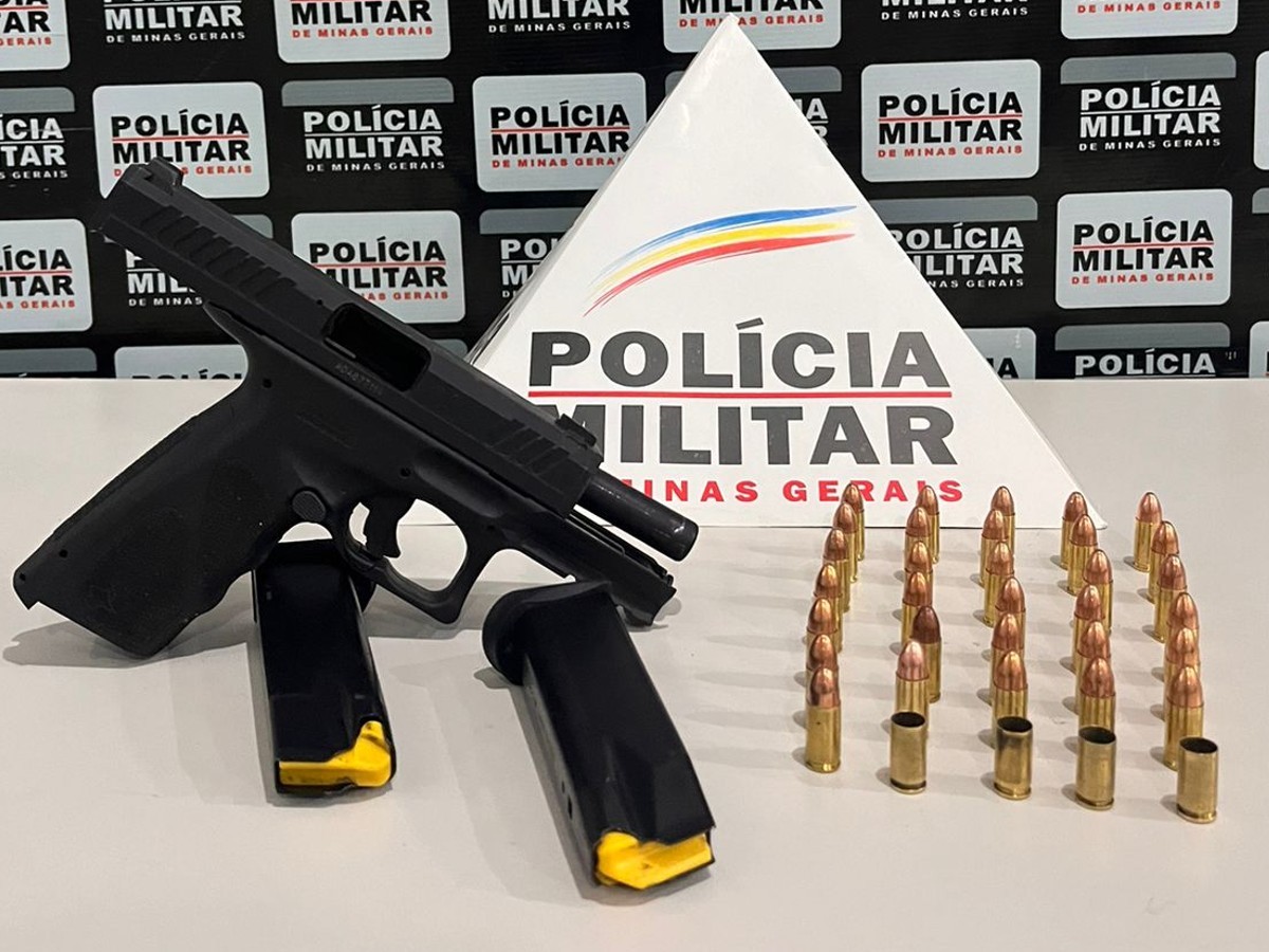 Homem persegue companheira com pistola semiautomática de uso restrito e acaba preso em Nova Serrana