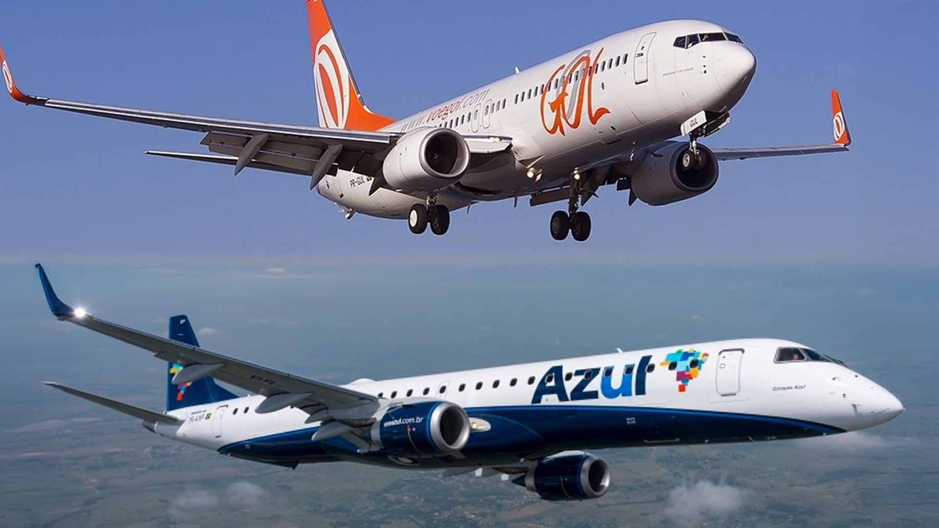 Ações da Azul e da Gol disparam após anúncio de fusão