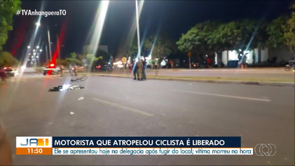 Motorista que atropelou ciclista em faixa de pedestres se apresenta na delegacia