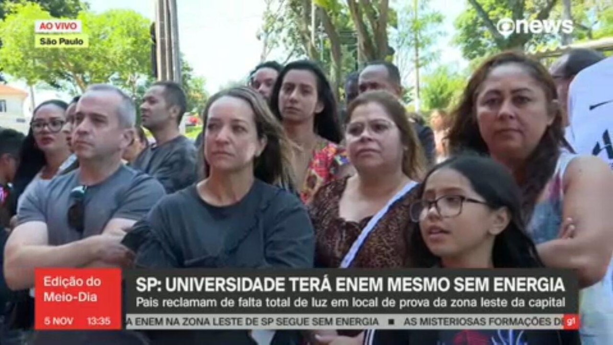 Gerador chega a local do Enem 3 horas após estudantes começarem prova; Enel  diz que todas as escolas de SP estão com luz, São Paulo