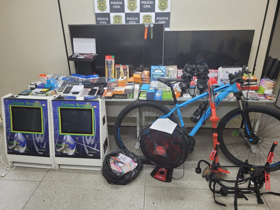 Produtos apreendidos durante operação da Delegacia de Macaíba, na Grande Natal — Foto: Divulgação
