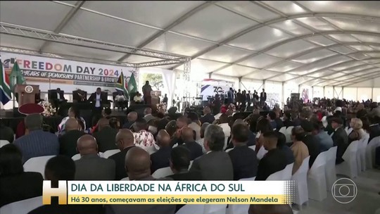 África do Sul celebra 30 anos do 'Dia da Liberdade', data que representa fim do apartheid  - Programa: Jornal Hoje 