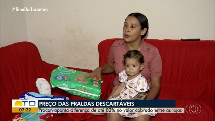Procon aponta diferença de até 82% no preço das fraldas descartáveis