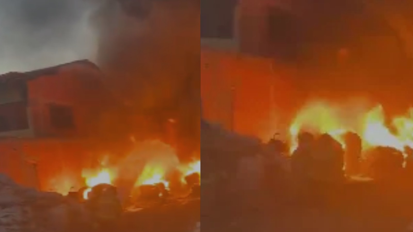 Depósito de reciclagem pega fogo em Teresina; bombeiros apontam suspeita de fogos de artifício