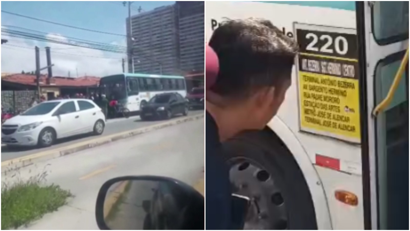 Passageira é morta a tiros dentro de ônibus em avenida de Fortaleza 