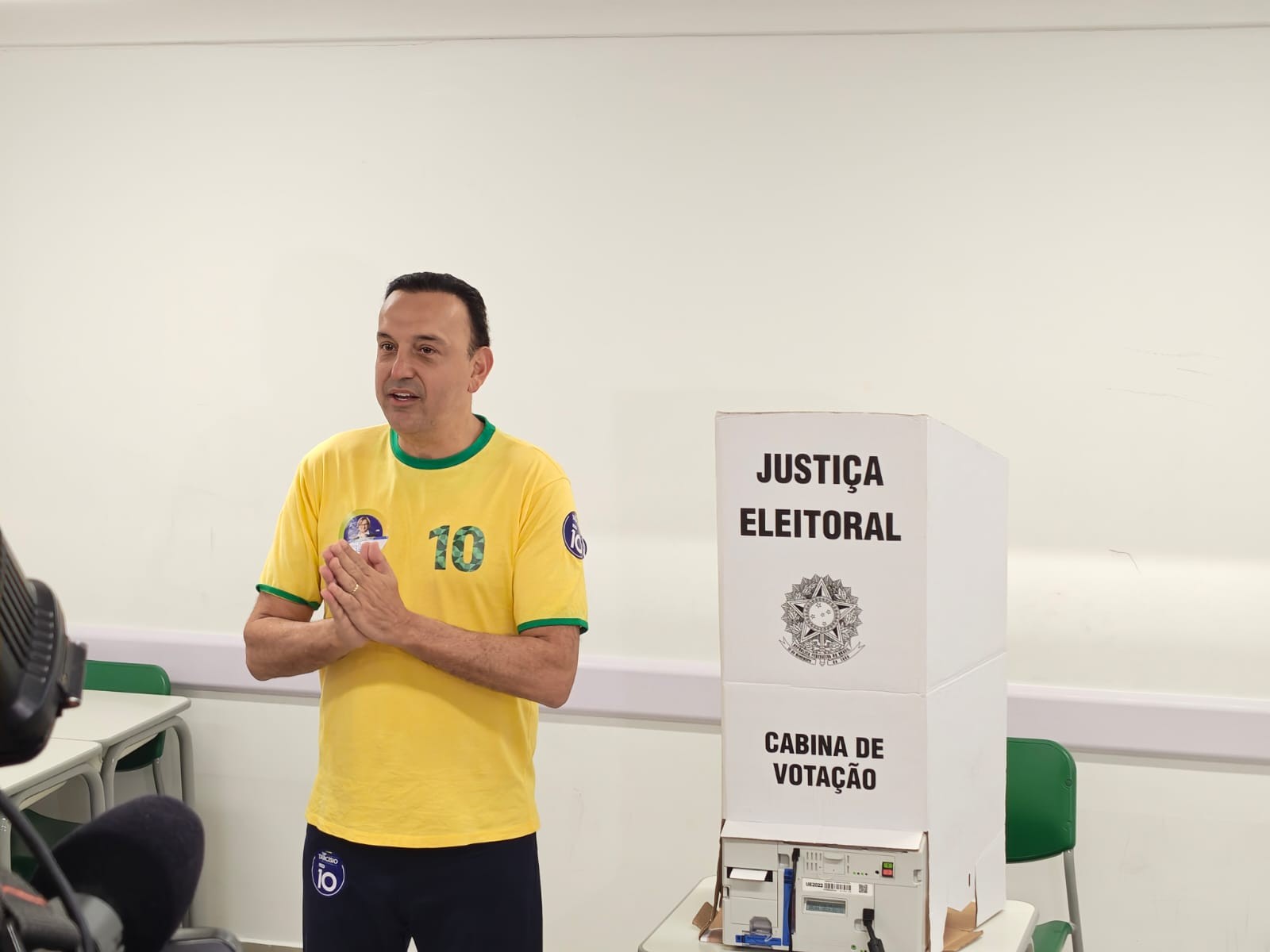 Felicio Ramuth (MDB) vota em São José dos Campos