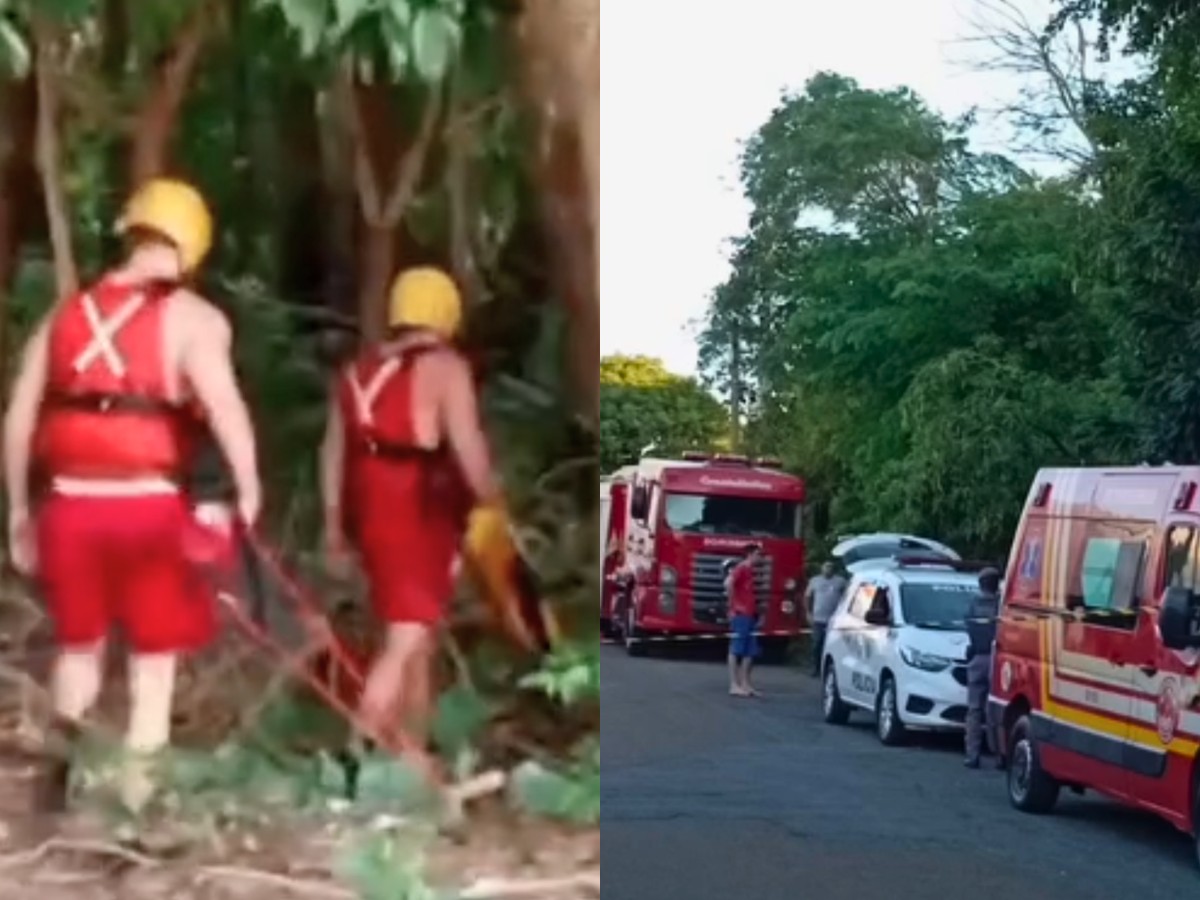 Menino desaparece em rio no interior de SP; bombeiros e helicóptero da PM fazem buscas