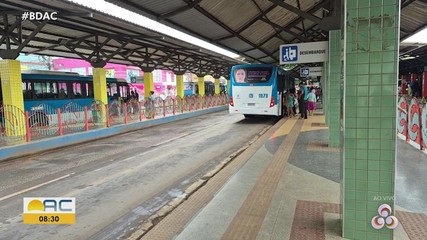 Passageiros enfrentam mais um dia de frota de ônibus reduzida em Rio Branco