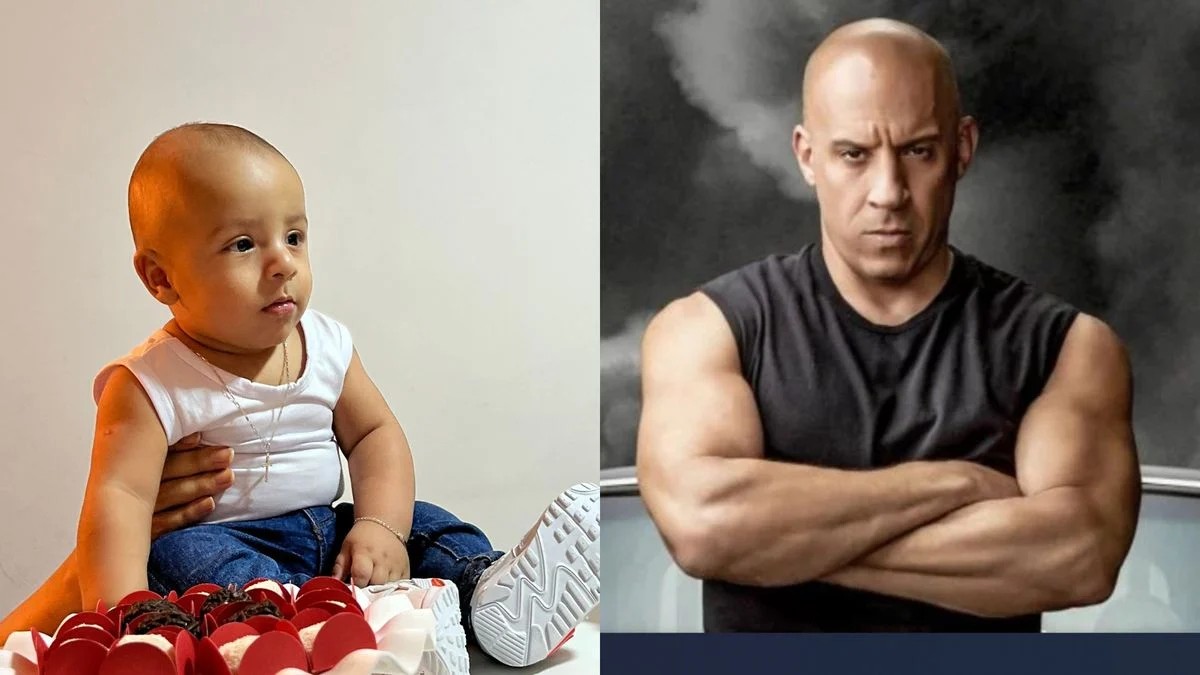 Bebê do ES viraliza por semelhança com Vin Diesel 