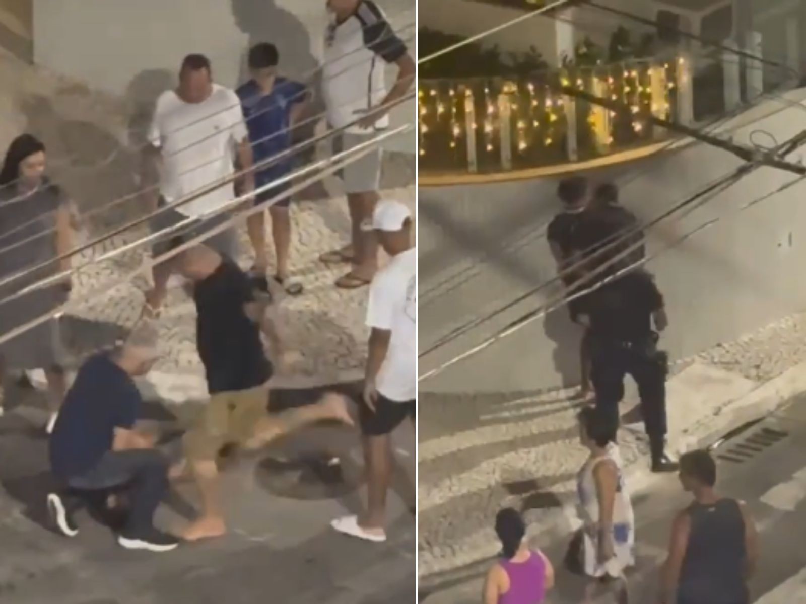 Adolescente leva chute na cabeça após tentar roubar correntinha no litoral de SP; VÍDEO