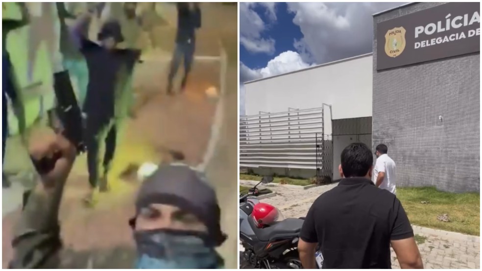 Criminosos realizaram disparos em vias públicas de Monsenhor Tabosa e irmão do prefeito foi ameaçado por façcão — Foto: Reprodução