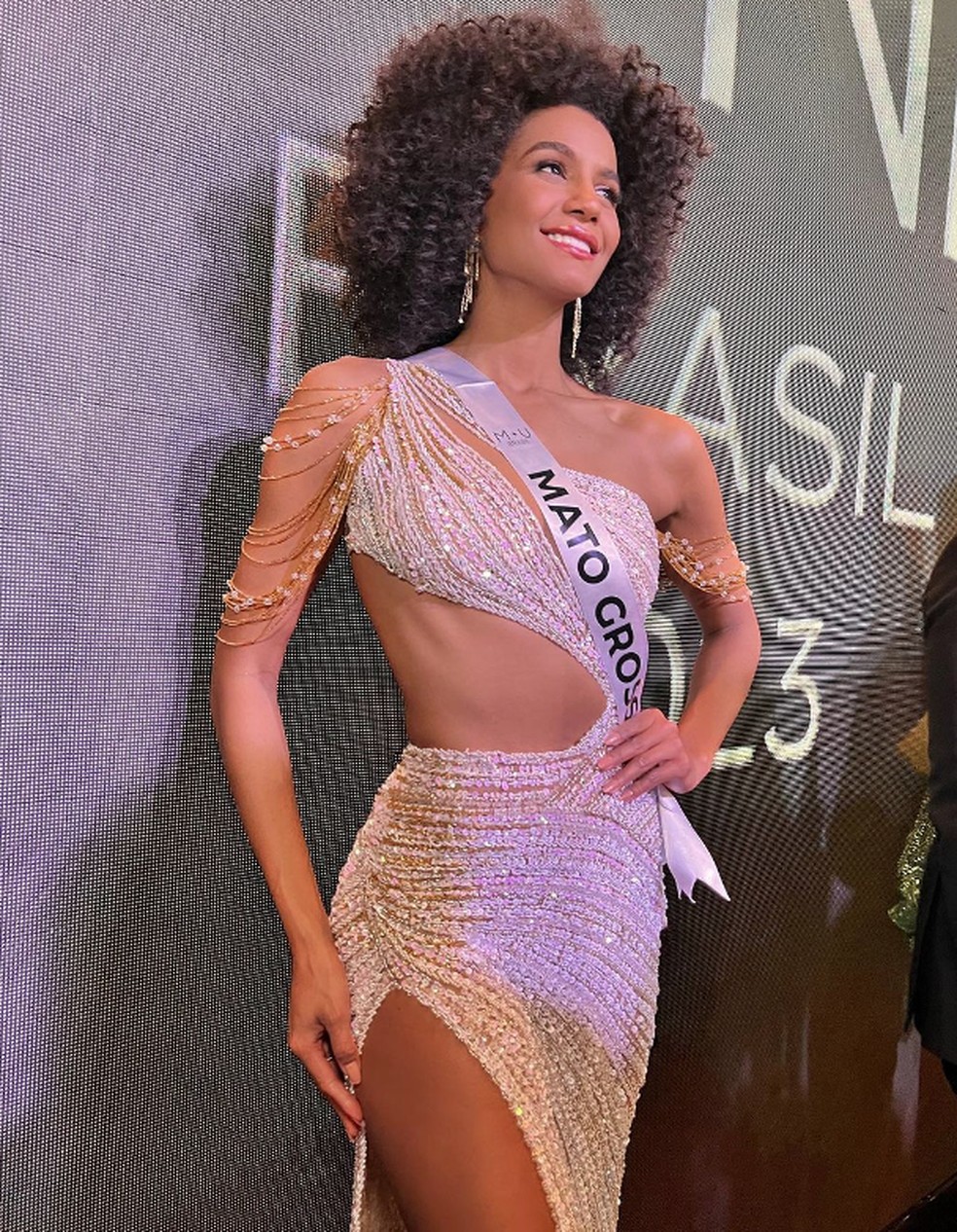 Bárbara Reis ficou em segundo lugar no Miss Universo Brasil 2023 — Foto: Reprodução