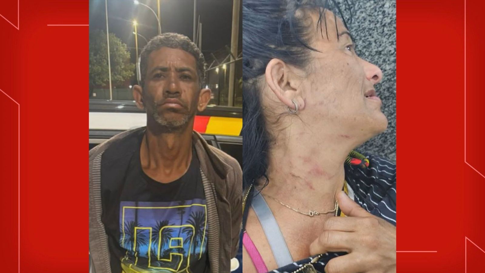 Homem é preso suspeito de matar mulher com facão no DF; vítima tinha medida protetiva contra ele