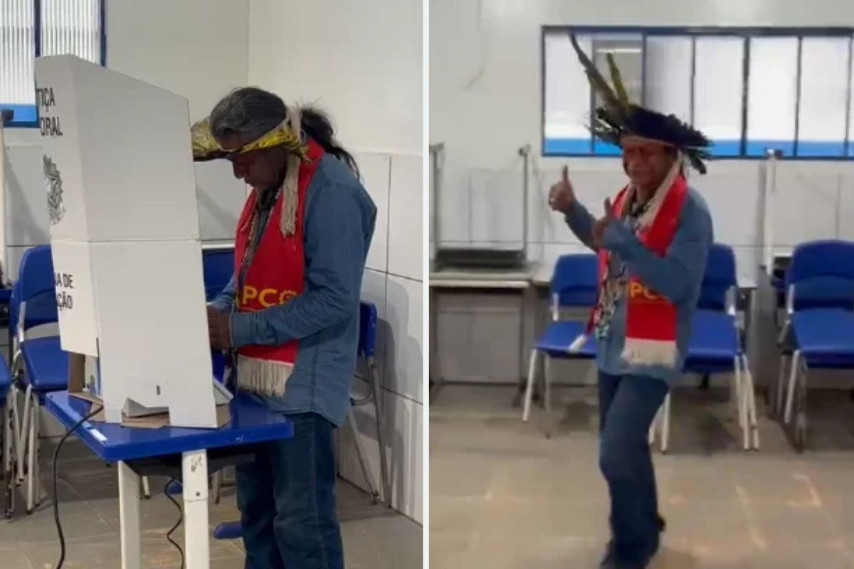 Daniel Lemes (PCO) vota em Amambai