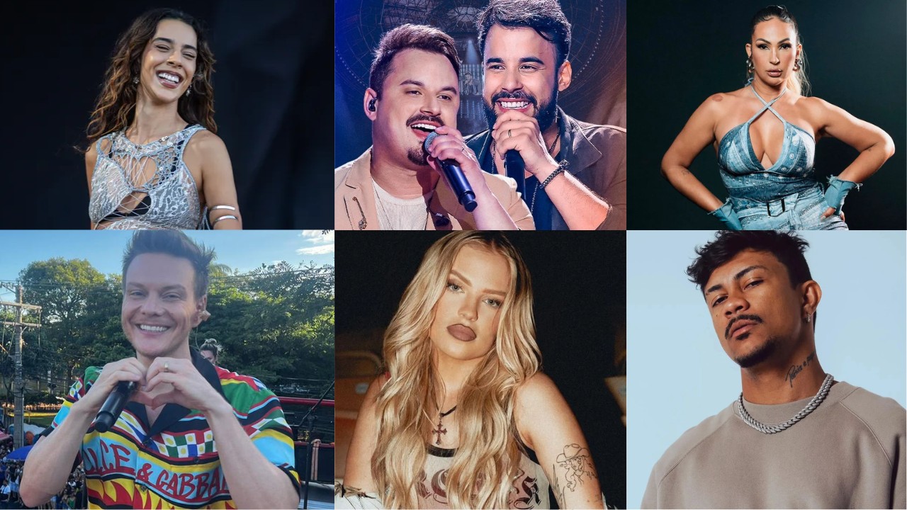 Marina Sena, Nattan, Luísa Sonza, Valesca, Teló, Zé Felipe, Pedro Sampaio, Hungria, Clayton e Romário, Xamã: as estrelas do carnaval de BH
