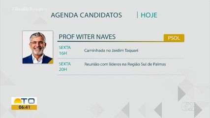 Confira as agendas dos candidatos ao Governo do Tocantins nesta sexta-feira (25)