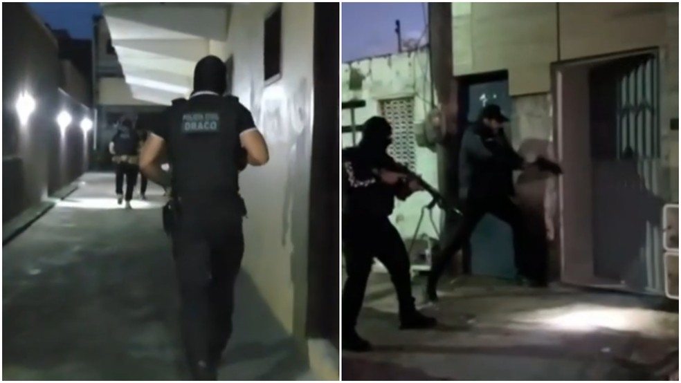 Mais de 20 membros do Comando Vermelho são presos em operação da Polícia Civil, no Ceará — Foto: Polícia Civil do Ceará