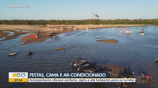 Acampamento de luxo oferece conforto e atra turistas para o Araguaia