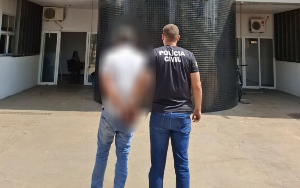 Homem é preso suspeito de estupro em Goiânia — Foto: Divulgação/Polícia Civil
