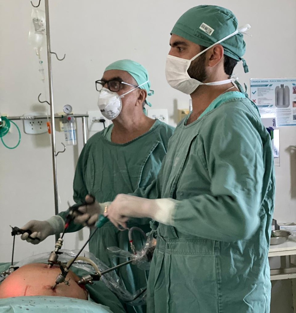 Cirurgia bariátrica é realizada por videolaparoscopia ou robótica — Foto: Arquivo pessoal/ Dr. Jorge Hage Zbeidi