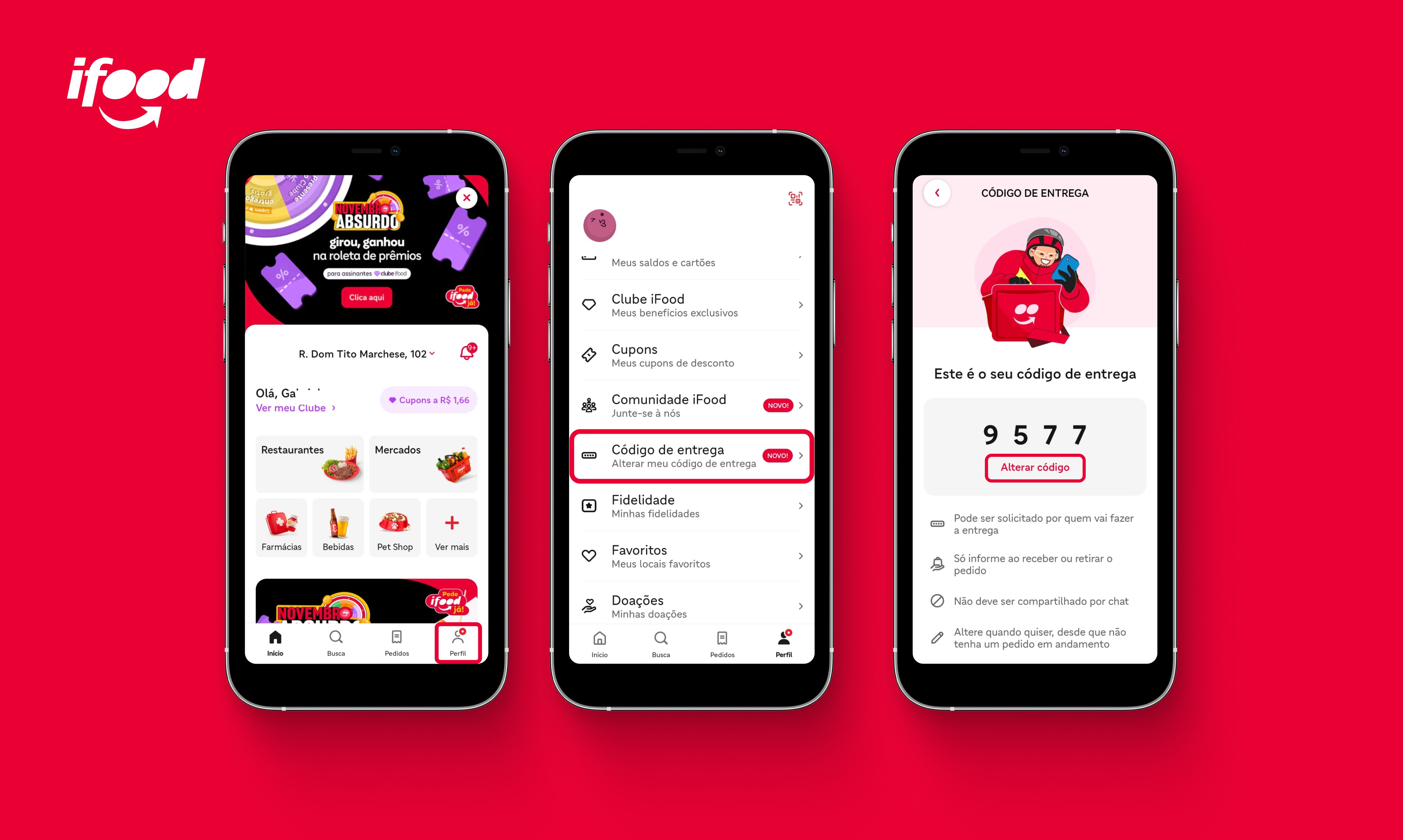 iFood anuncia mudança no código de entrega; entenda como irá funcionar