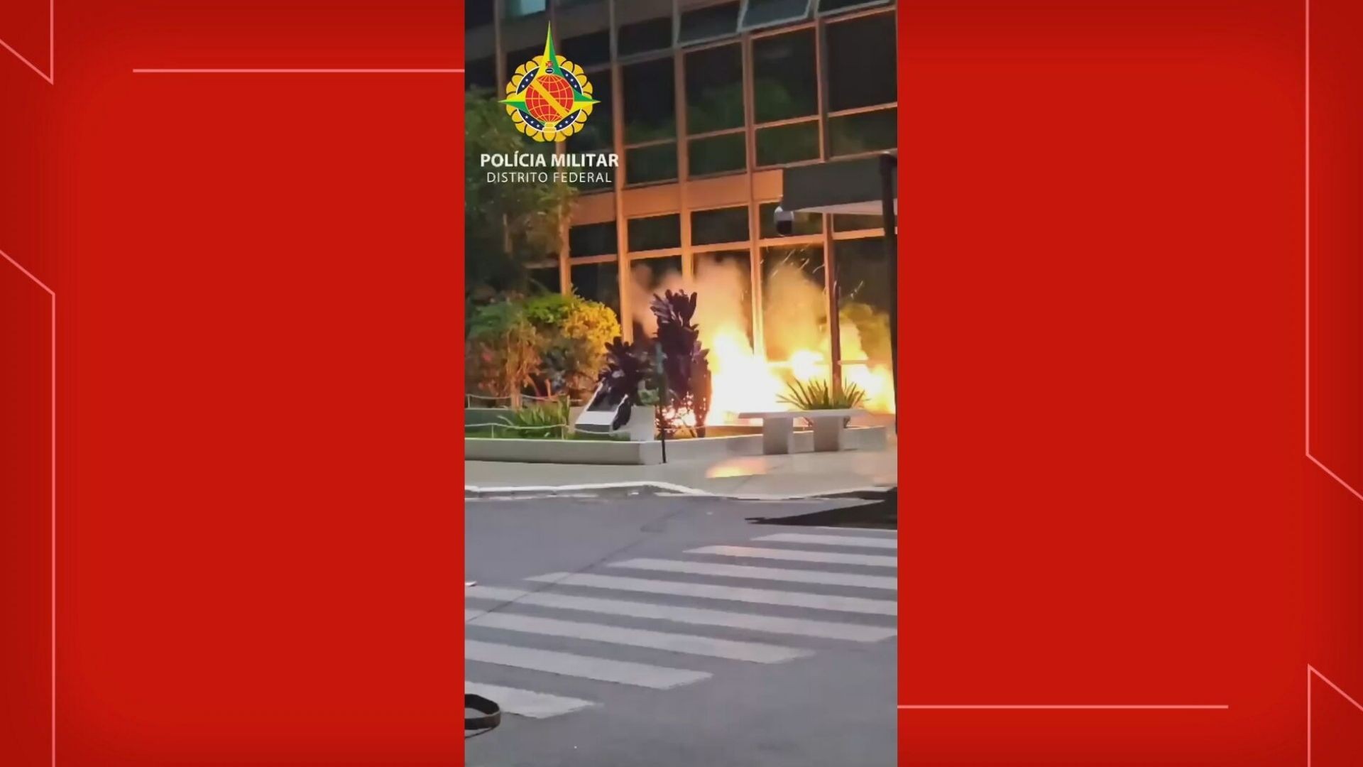 VÍDEO: PM explode artefato encontrado com homem que ameaçou Ministério do Desenvolvimento com bomba caseira