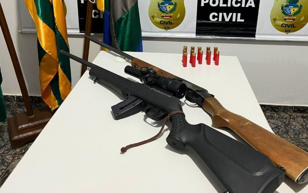 Homem é preso em Nova Crixás, Goiás, suspeito de produzir imagens de exploração sexual de criança de 5 anos — Foto: Divulgação/Polícia Civil