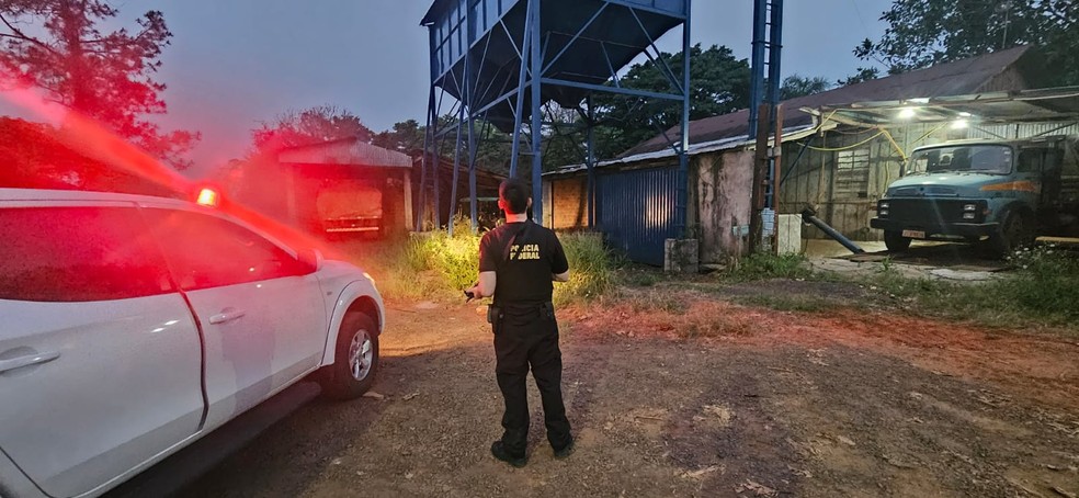 PF faz operação contra grupo suspeito de contrabando de grãos no RS — Foto: Polícia Federal/Divulgação