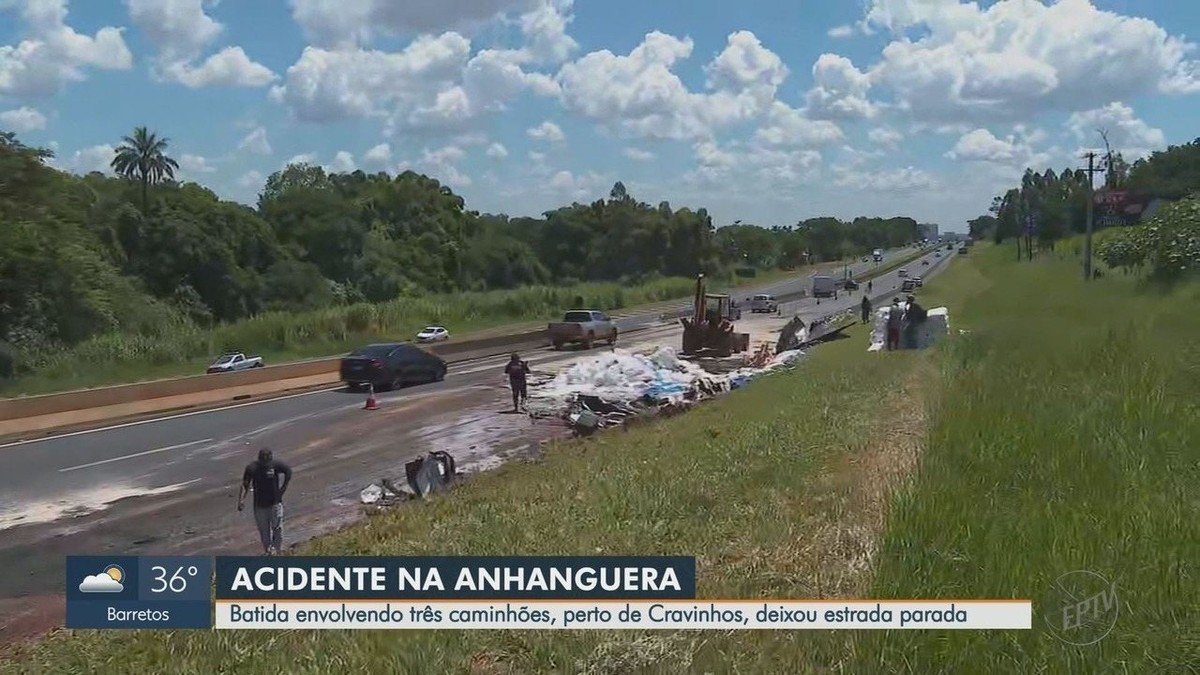 Trecho da Anhanguera é liberado para carros após acidente com 3 ...