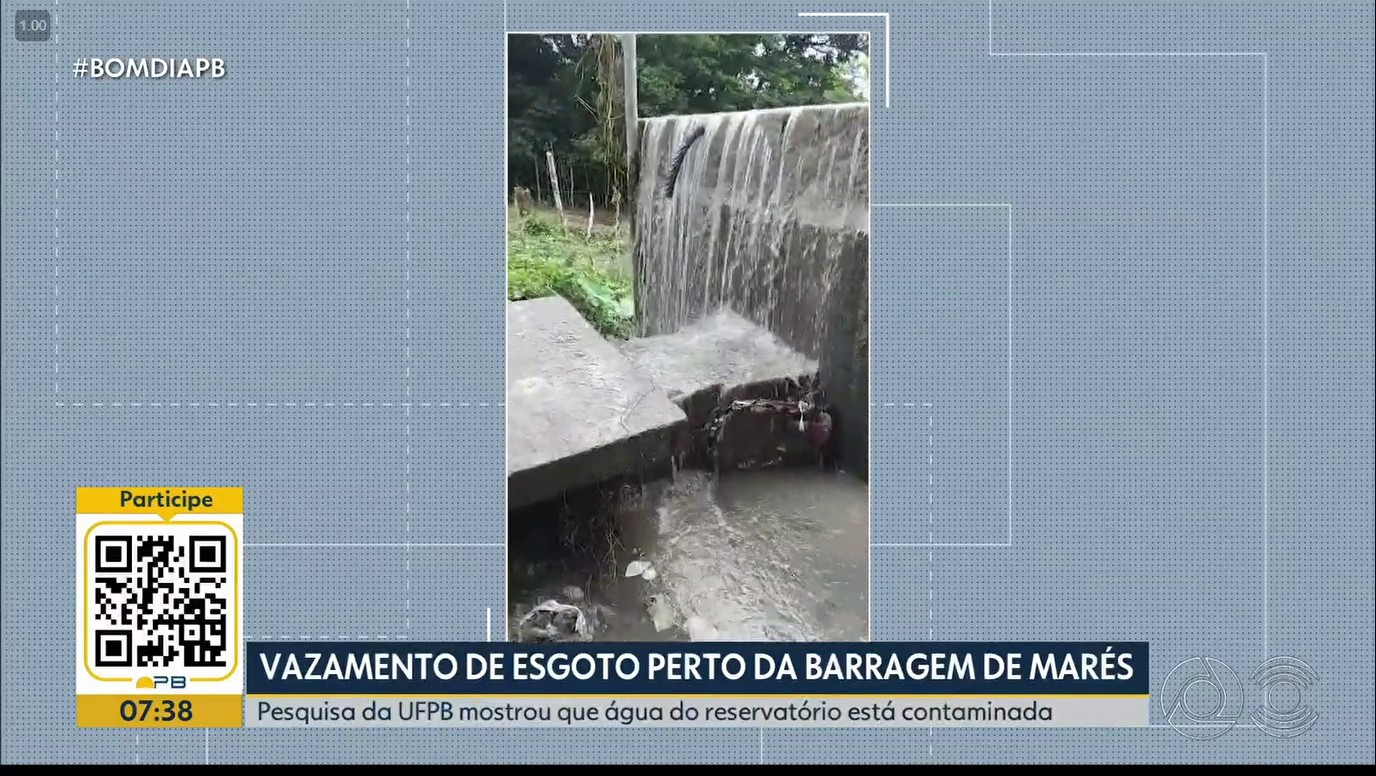 Moradores denunciam vazamento de esgoto próximo à barragem que abastece João Pessoa