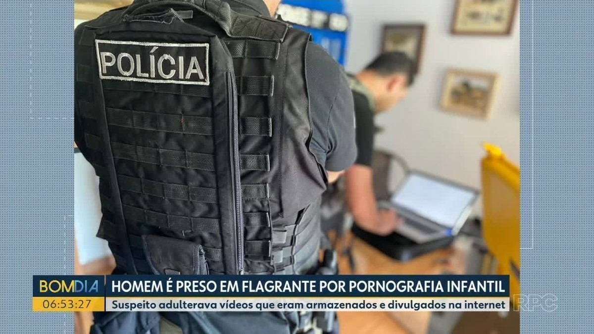 Homem é preso em flagrante por pornografia infantil