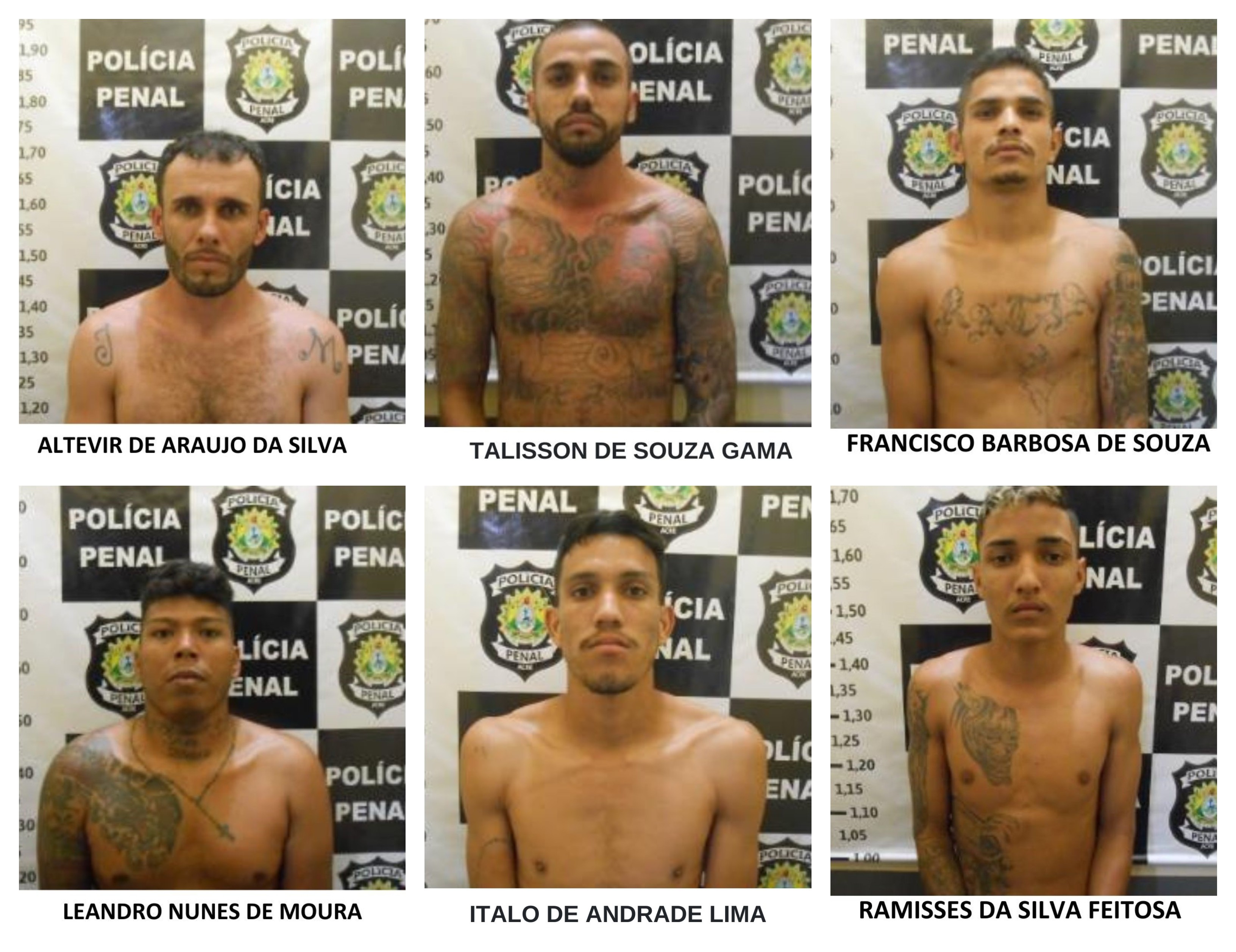 Dois dos seis fugitivos do presídio de Rio Branco já foram condenados por execução de motorista de aplicativo