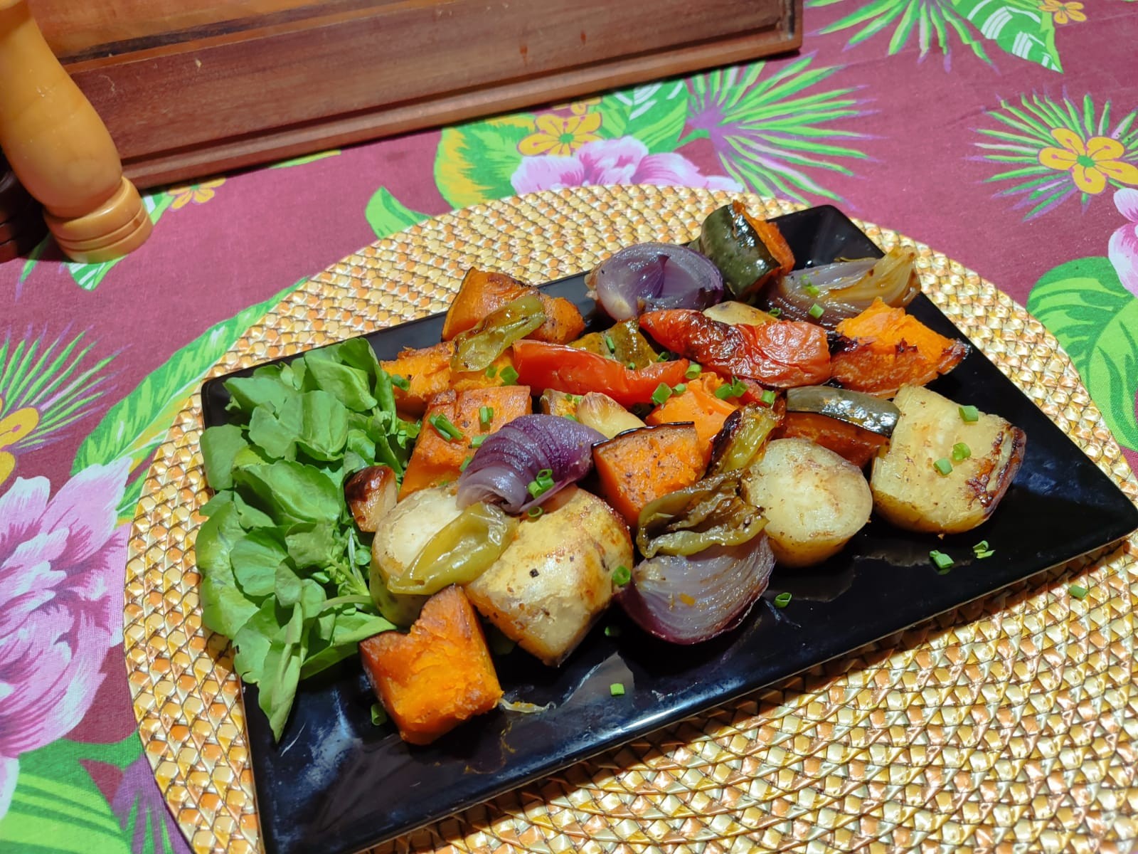 Aprenda a fazer uma receita de assado de batata-doce e jerimum