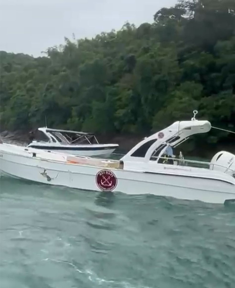 Turista argentino morre em acidente entre lanchas em Angra dos Reis — Foto: Reprodução/Redes Sociais