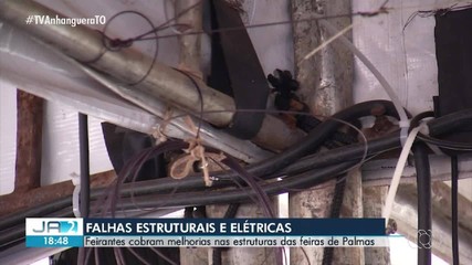 Após incêndio, feirantes de Palmas cobram melhorias na estrutura da feira