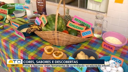 Escolas usam frutas e verduras para educar crianças sobre alimentação saudável