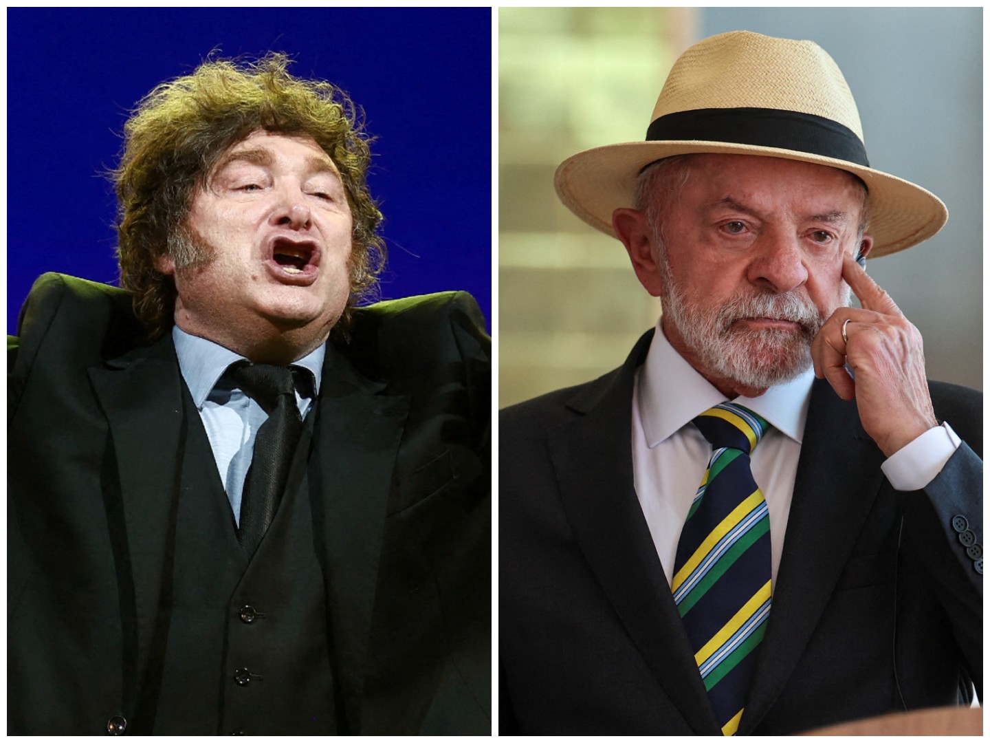 Milei compartilha série de posts nas redes sociais com críticas a Lula