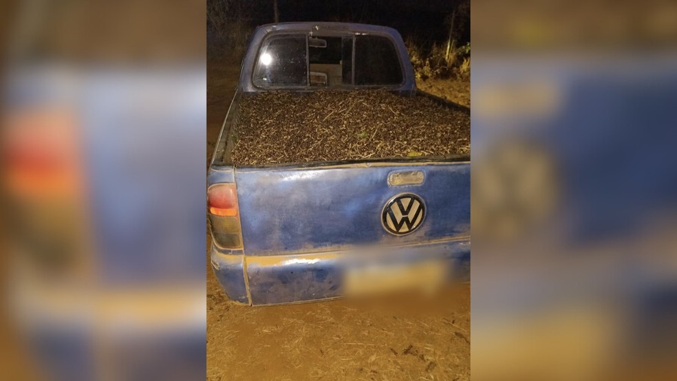 Veículo que seria usado no crime — Foto: Polícia Militar/Divulgação