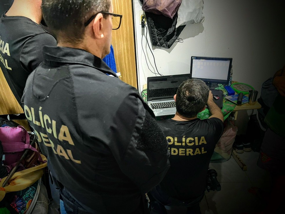 Polícia prende homem suspeito de produzir e armazenar conteúdo sexual infantojuvenil no Ceará — Foto: Polícia Federal/Divulgação