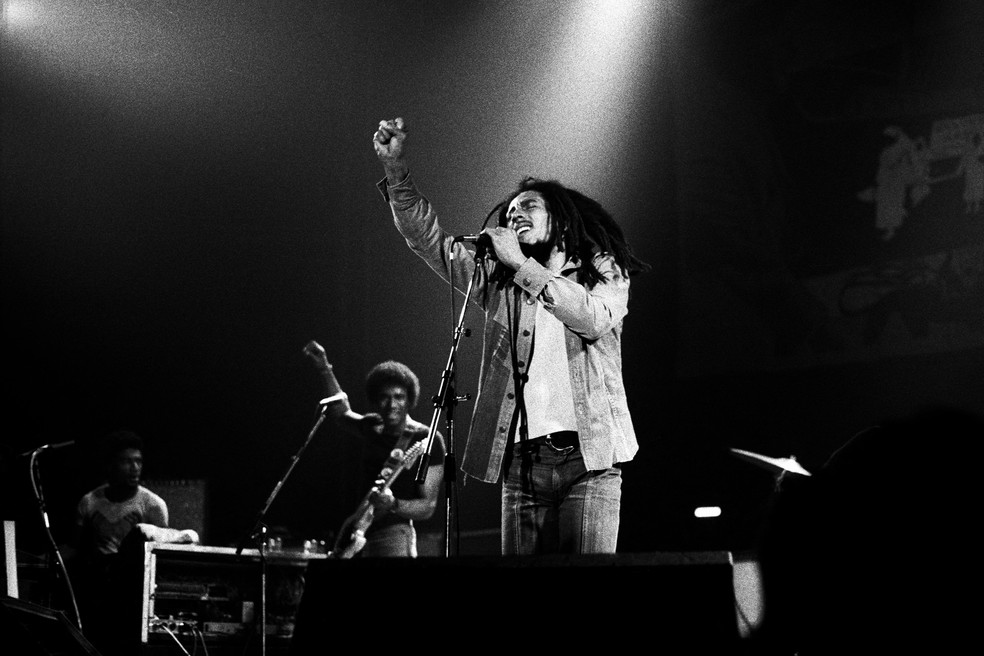Bob Marley durante show em Munique, em 1977 — Foto: Ilse Ruppert/Photo12 via AFP/Arquivo
