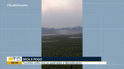 Estiagem na Ilha do Bananal seca maior lado da região