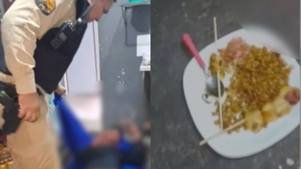 Homem invade churrascaria, esquenta feijão, se alimenta, dorme e é acordado pela PM em Uberlândia