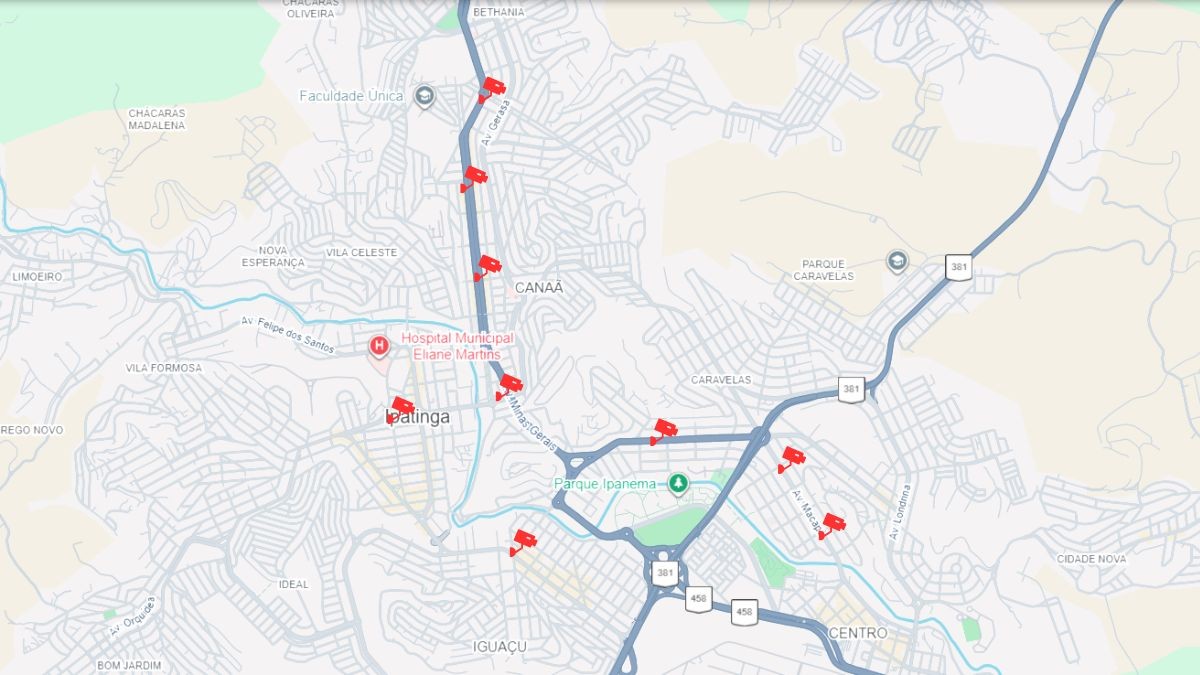 24 novos radares começam a operar em Ipatinga; veja onde estão os equipamentos