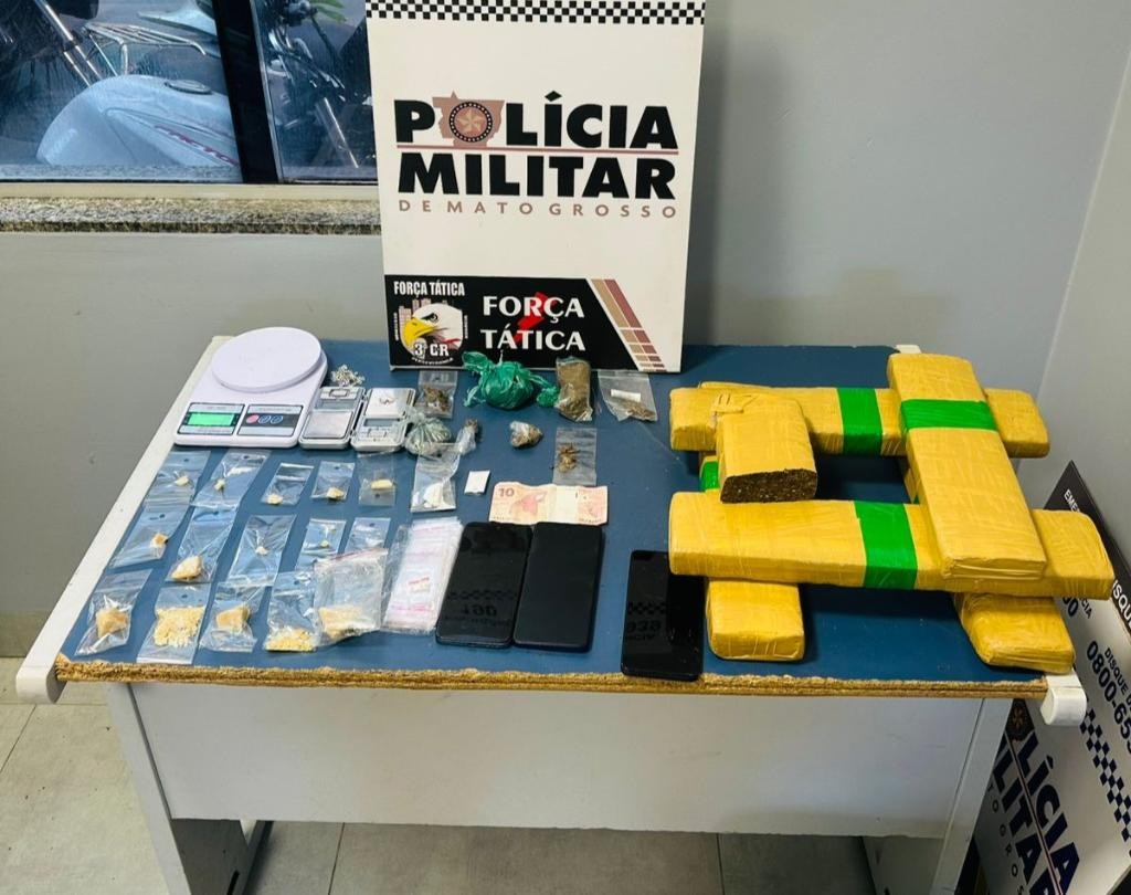 Casal é preso após expulsar morador para traficar drogas em condomínio de MT