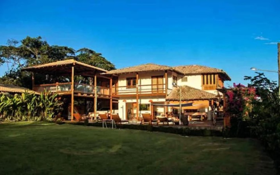 Imóvel fica em Trancoso, destino turístico da Bahia bastante procurado por artistas — Foto: Redes sociais