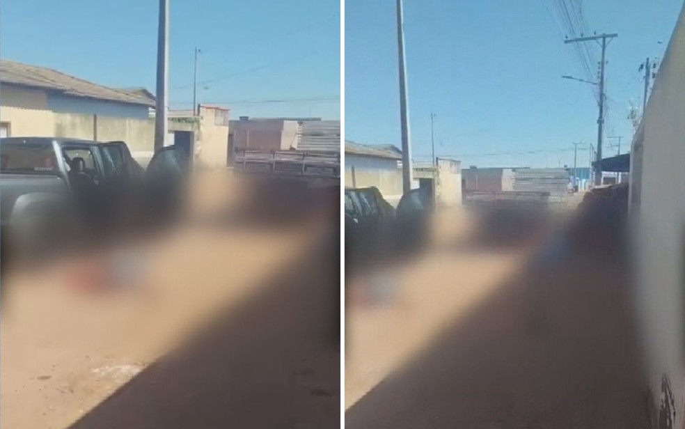 Tiroteio em Formosa, em Goiás, deixa quatro mortos — Foto: Reprodução/TV Anhanguera