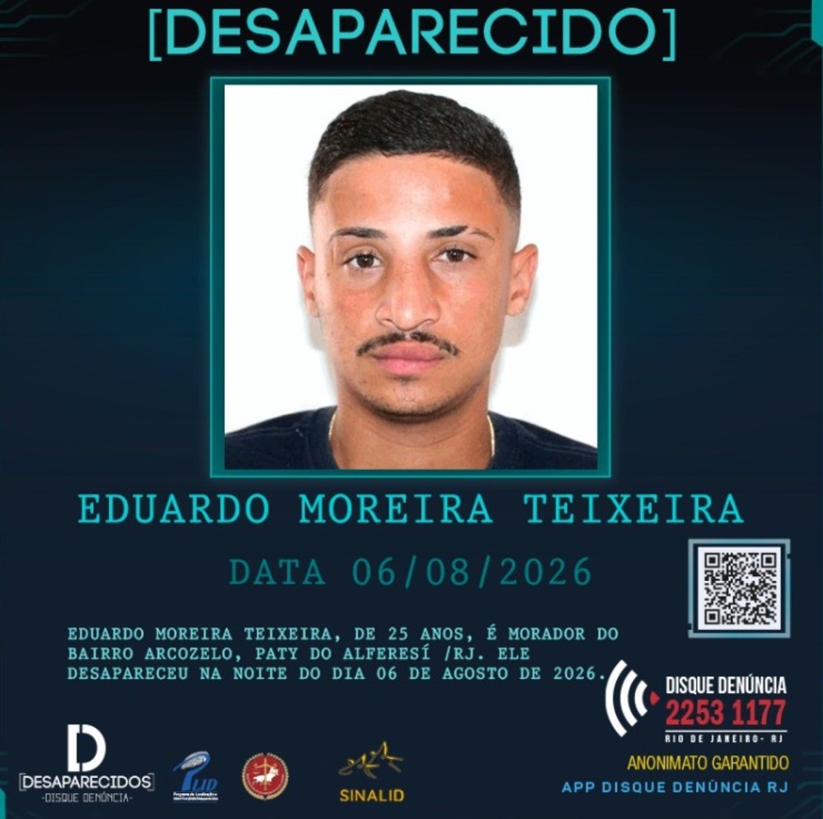 Família procura homem desaparecido em Paty do Alferes